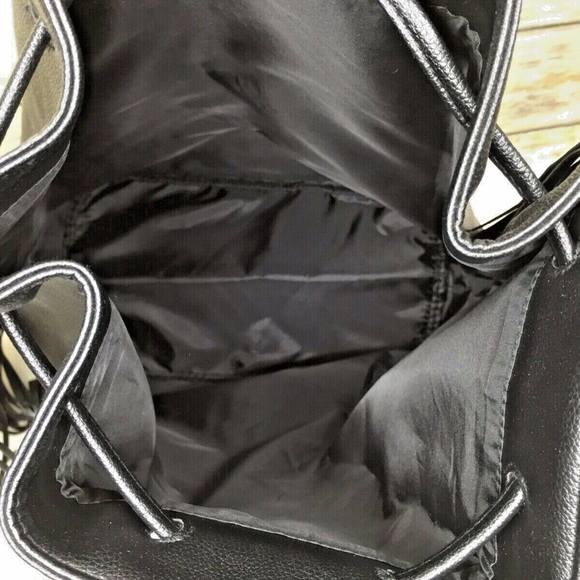 Victoria\'s Secret Black Vegan Leather Backpack